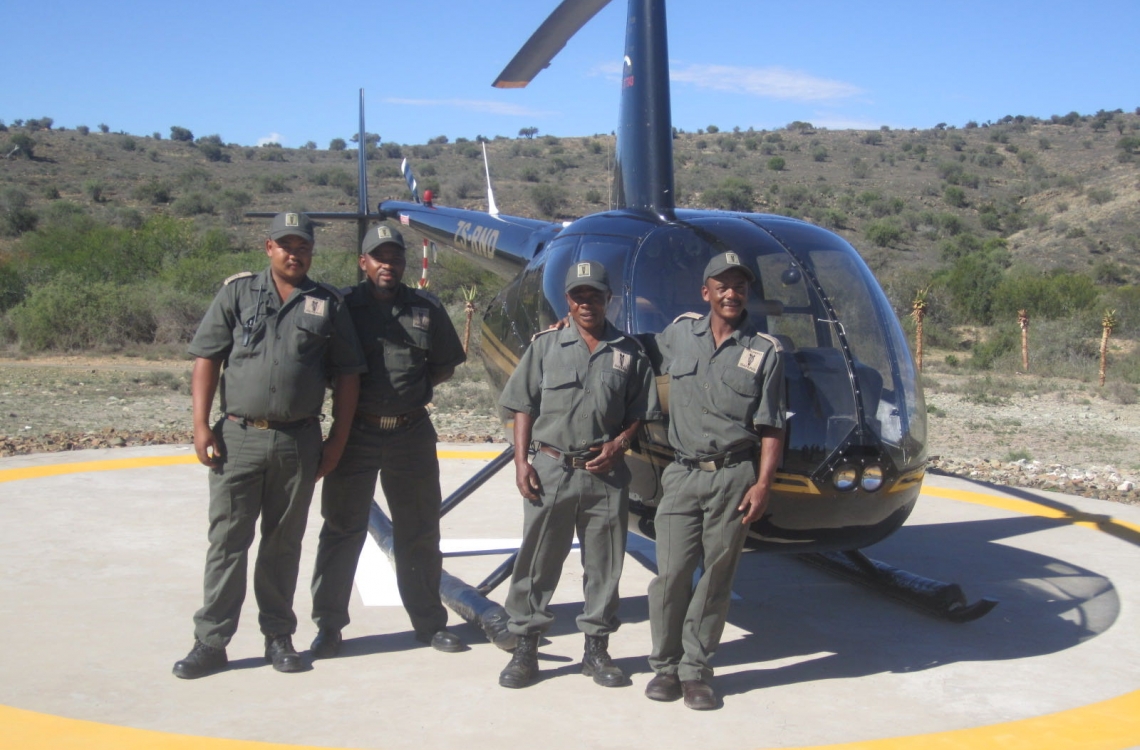 Helikopter flyvning i Sydafrika 
